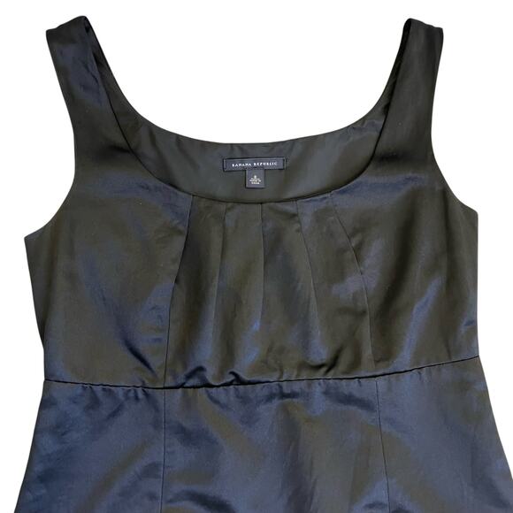 Banana Republic Y2K Sexy Little Black Dress Babydoll Bodice Silk Blend Fitted - Picture 10 of 16